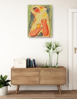 Foto 3 | Foto 3 | Cuadro Decorativo - Mujer Con Frutas (1937-1938)- Mikuláš Galanda - Abstracto - 28x36 - Impresión En Lienzo - Fine Art Tj