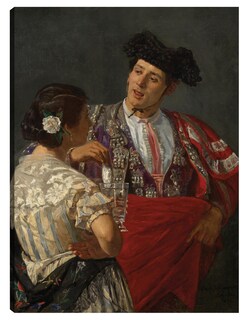 Foto 1 | Foto 1 | Cuadro Decorativo - Ofreciendo El Panel Al Torero (1873)- Mary Cassatt - Fotografía - 46x61 - Impresión En Lienzo - Fine Art Tj