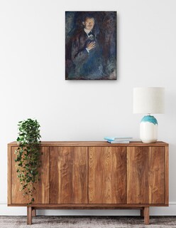 Foto 2 | Foto 2 | Cuadro Decorativo - Autorretrato Con Cigarrillo (1895)- Edvard Munch - Fotografía - 107x143 - Impresión En Lienzo - Fine Art Tj