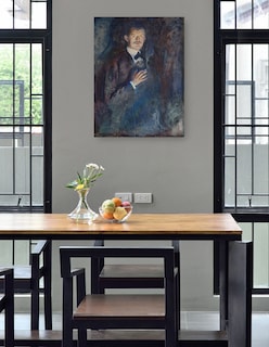 Foto 4 | Foto 4 | Cuadro Decorativo - Autorretrato Con Cigarrillo (1895)- Edvard Munch - Fotografía - 107x143 - Impresión En Lienzo - Fine Art Tj