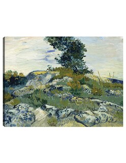 Foto 1 | Foto 1 | Cuadro Decorativo - Las Rocas- Vincent Van Gogh - Paisaje - 107x143 - Impresión En Lienzo - Fine Art Tj
