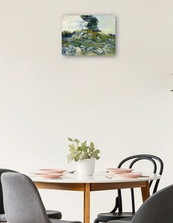 Foto 2 | Foto 2 | Cuadro Decorativo - Las Rocas- Vincent Van Gogh - Paisaje - 107x143 - Impresión En Lienzo - Fine Art Tj