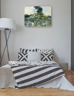 Foto 3 | Foto 3 | Cuadro Decorativo - Las Rocas- Vincent Van Gogh - Paisaje - 107x143 - Impresión En Lienzo - Fine Art Tj