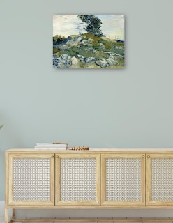 Foto 4 | Foto 4 | Cuadro Decorativo - Las Rocas- Vincent Van Gogh - Paisaje - 107x143 - Impresión En Lienzo - Fine Art Tj