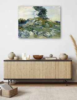 Foto 5 | Foto 5 | Cuadro Decorativo - Las Rocas- Vincent Van Gogh - Paisaje - 107x143 - Impresión En Lienzo - Fine Art Tj
