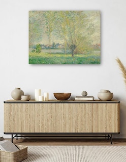 Foto 5 | Foto 5 | Cuadro Decorativo - Los Sauces- Claude Monet - Religión - 46x61 - Impresión En Lienzo - Fine Art Tj