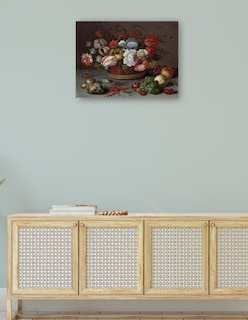Foto 4 | Foto 4 | Cuadro Decorativo - Cesta De Flores- Balthasar Van Der Ast - Clásicos - 46x61 - Impresión En Lienzo - Fine Art Tj