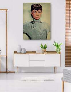 Foto 5 | Foto 5 | Cuadro Decorativo - Audrey Hepburn, 1953- Unknown - Fotografía - 46x61 - Impresión En Lienzo - Fine Art Tj