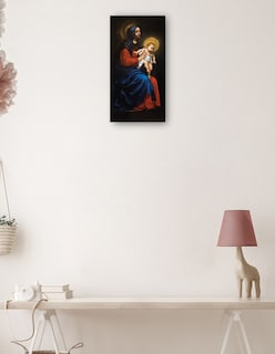 Foto 3 | Foto 3 | Cuadro Decorativo - Virgen Con El Niño (1570-1575)- Carlo Dolci - Religión - 54x102 - Impresión En Lienzo - Fine Art Tj