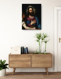 Foto 3 | Foto 3 | Cuadro Decorativo - La Tentación De Cristo (c. 1516-25)- Titian - Religión - 69x92 - Impresión En Lienzo - Fine Art Tj