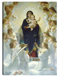 Foto 1 | Foto 1 | Cuadro Decorativo - La Virgen Con Los Ángeles (1900)- William Bouguereau - Religión - 28x36 - Impresión En Lienzo - Fine Art Tj