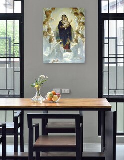 Foto 4 | Foto 4 | Cuadro Decorativo - La Virgen Con Los Ángeles (1900)- William Bouguereau - Religión - 28x36 - Impresión En Lienzo - Fine Art Tj