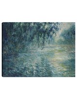Cuadro Decorativo - Mañana En El Sena (1898)- Claude Monet - Paisaje - 69x92 - Impresión En Lienzo - Fine Art Tj