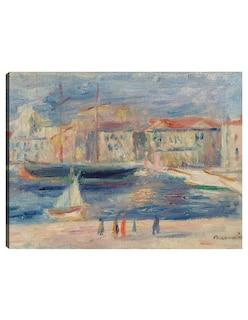 Foto 1 | Foto 1 | Cuadro Decorativo - El Puerto De Saint-tropez- Pierre-auguste Renoir - Religión - 28x36 - Impresión En Lienzo - Fine Art Tj
