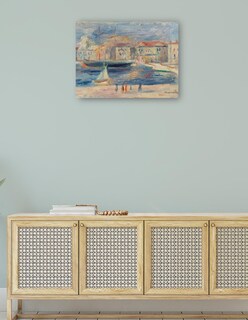 Foto 4 | Foto 4 | Cuadro Decorativo - El Puerto De Saint-tropez- Pierre-auguste Renoir - Religión - 28x36 - Impresión En Lienzo - Fine Art Tj