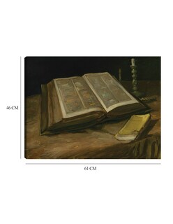 Foto 6 | Foto 6 | Cuadro Decorativo - Naturaleza Muerta Con Biblia (1885)- Vincent Van Gogh - Religión - 46x61 - Impresión En Lienzo - Fine Art Tj