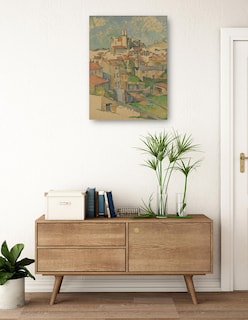 Foto 3 | Foto 3 | Cuadro Decorativo - Jardín- Paul Cezanne - Ciudades - 28x36 - Impresión En Lienzo - Fine Art Tj
