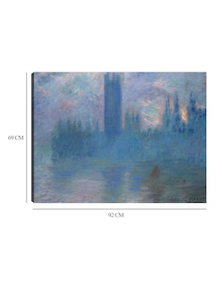 Foto 6 | Foto 6 | Cuadro Decorativo - Casas Del Parlamento, Londres (1900)- Claude Monet - Abstracto - 69x92 - Impresión En Lienzo - Fine Art Tj