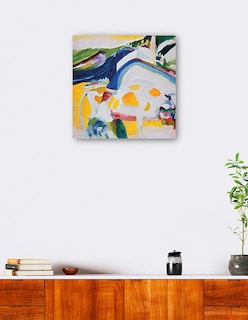 Foto 5 | Foto 5 | Cuadro Decorativo - La Vaca (1910)- Wassily Kandinsky - Abstracto - 72x72 - Impresión En Lienzo - Fine Art Tj