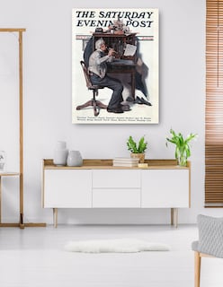 Foto 5 | Foto 5 | Cuadro Decorativo - Canción De Primavera- Norman Rockwell - Fotografía - 69x92 - Impresión En Lienzo - Fine Art Tj