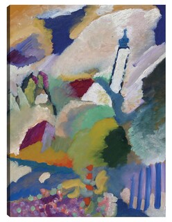 Foto 1 | Foto 1 | Cuadro Decorativo - Murnau Con Iglesia I (1910)- Wassily Kandinsky - Abstracto - 28x36 - Impresión En Lienzo - Fine Art Tj