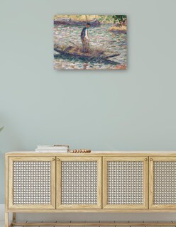 Foto 4 | Foto 4 | Cuadro Decorativo - Un Pescador (hacia 1884)- Georges Seurat - Fotografía - 69x92 - Impresión En Lienzo - Fine Art Tj