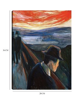 Foto 6 | Foto 6 | Cuadro Decorativo - Desesperación (1892)- Edvard Munch - Paisaje - 28x36 - Impresión En Lienzo - Fine Art Tj