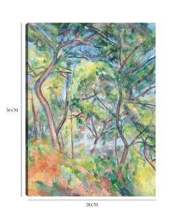 Foto 6 | Foto 6 | Cuadro Decorativo - Sous-bois (hacia 1894)- Paul Cézanne - Paisaje - 28x36 - Impresión En Lienzo - Fine Art Tj
