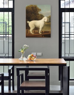 Foto 4 | Foto 4 | Cuadro Decorativo - Caniche Blanco En Una Batea, C. 1780- George Stubbs - Animales - 28x36 - Impresión En Lienzo - Fine Art Tj