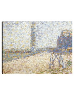 Foto 1 | Foto 1 | Cuadro Decorativo - El Hospicio Y El Faro De Honfleur- Georges Seurat - Fotografía - 46x61 - Impresión En Lienzo - Fine Art Tj
