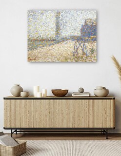Foto 5 | Foto 5 | Cuadro Decorativo - El Hospicio Y El Faro De Honfleur- Georges Seurat - Fotografía - 46x61 - Impresión En Lienzo - Fine Art Tj