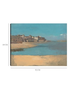 Foto 6 | Foto 6 | Cuadro Decorativo - Pueblo Junto Al Mar En Bretaña- Odilon Redon - Religión - 69x92 - Impresión En Lienzo - Fine Art Tj