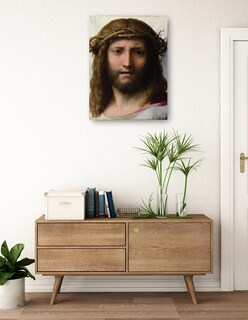 Foto 3 | Foto 3 | Cuadro Decorativo - Cabeza De Cristo (1525-1530)- Correggio - Religión - 69x92 - Impresión En Lienzo - Fine Art Tj