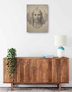 Foto 2 | Foto 2 | Cuadro Decorativo - La Cabeza De Cristo- Eduard Von Steinle - Religión - 46x61 - Impresión En Lienzo - Fine Art Tj