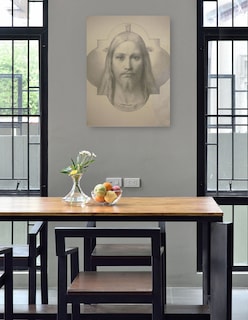 Foto 4 | Foto 4 | Cuadro Decorativo - La Cabeza De Cristo- Eduard Von Steinle - Religión - 46x61 - Impresión En Lienzo - Fine Art Tj
