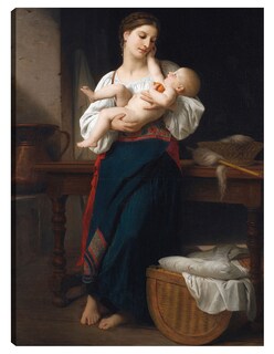 Foto 1 | Foto 1 | Cuadro Decorativo - Estrenos Caricias (1901)- William Bouguereau - Fotografía - 46x61 - Impresión En Lienzo - Fine Art Tj