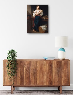 Foto 2 | Foto 2 | Cuadro Decorativo - Estrenos Caricias (1901)- William Bouguereau - Fotografía - 46x61 - Impresión En Lienzo - Fine Art Tj