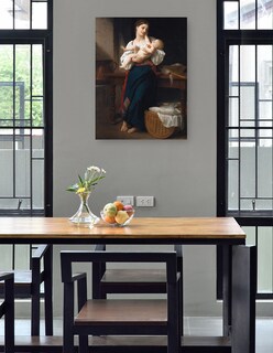 Foto 4 | Foto 4 | Cuadro Decorativo - Estrenos Caricias (1901)- William Bouguereau - Fotografía - 46x61 - Impresión En Lienzo - Fine Art Tj