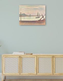 Foto 4 | Foto 4 | Cuadro Decorativo - El Canal De Gravelines, Por La Tarde- Georges Seurat - Costa - 69x92 - Impresión En Lienzo - Fine Art Tj