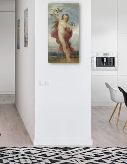Foto 4 | Foto 4 | Cuadro Decorativo - Estudiar Para Le Jour- William Bouguereau - Fotografía - 46x89 - Impresión En Lienzo - Fine Art Tj