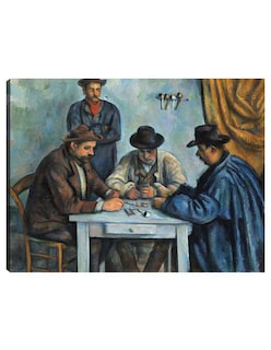 Foto 1 | Foto 1 | Cuadro Decorativo - Los Jugadores De Cartas (1890-1892)- Paul Cézanne - Religión - 28x36 - Impresión En Lienzo - Fine Art Tj