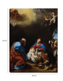 Foto 6 | Foto 6 | Cuadro Decorativo - Adoración De Los Pastores (c. 1670)- Carlo Dolci - Religión - 28x36 - Impresión En Lienzo - Fine Art Tj