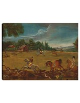 Cuadro Decorativo - El Fin De La Caza, C. 1800- American 19th Century - Paisaje - 28x36 - Impresión En Lienzo - Fine Art Tj