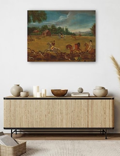 Foto 5 | Foto 5 | Cuadro Decorativo - El Fin De La Caza, C. 1800- American 19th Century - Paisaje - 28x36 - Impresión En Lienzo - Fine Art Tj