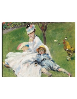 Foto 1 | Foto 1 | Cuadro Decorativo - Madame Monet Y Su Hijo- Pierre-auguste Renoir - Religión - 28x36 - Impresión En Lienzo - Fine Art Tj