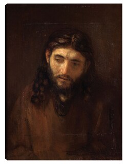 Foto 1 | Foto 1 | Cuadro Decorativo - Cabeza De Cristo- Rembrandt Van Rijn - Religión - 46x61 - Impresión En Lienzo - Fine Art Tj