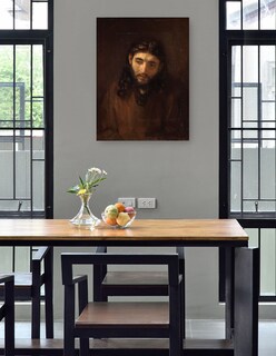 Foto 4 | Foto 4 | Cuadro Decorativo - Cabeza De Cristo- Rembrandt Van Rijn - Religión - 46x61 - Impresión En Lienzo - Fine Art Tj