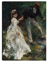 Cuadro Decorativo - El Paseo (1870)- Pierre-auguste Renoir - Fotografía - 46x61 - Impresión En Lienzo - Fine Art Tj