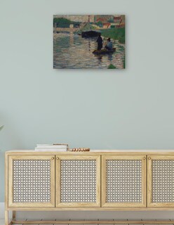 Foto 4 | Foto 4 | Cuadro Decorativo - Vista Del Sena (1882-1883)- Georges Seurat - Paisaje - 46x61 - Impresión En Lienzo - Fine Art Tj