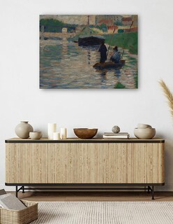 Foto 5 | Foto 5 | Cuadro Decorativo - Vista Del Sena (1882-1883)- Georges Seurat - Paisaje - 46x61 - Impresión En Lienzo - Fine Art Tj